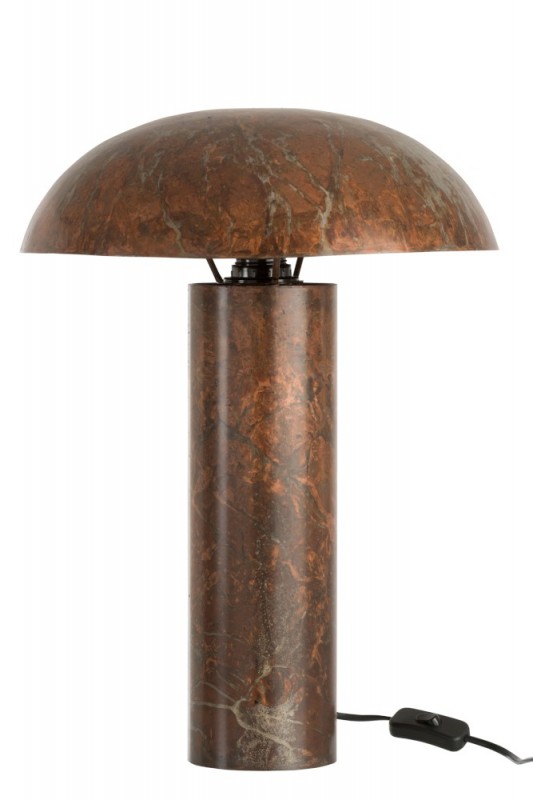 TABLE LAMP MUSHROOM IRON ANTIQUE BROWN 50 - TABLE LAMPS TABLE LAMP MUSHROOM IRON ANTIQUE BROWN 50 - TABLE LAMPS